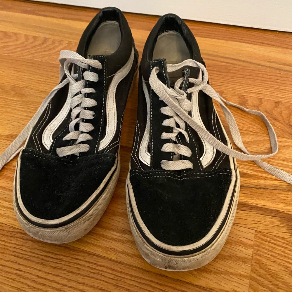 Black Vans, size 8, used